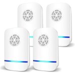 R�pulsif ultrasonique pour souris 4pack, anti - rats, silencieux, non - toxique, efficace contre les ...