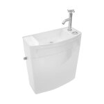 Wirquin ? r�servoir combin� iseo avec lavabo int�gr� ? dimensions h. 412 x l. 380 mm ? polystyr�ne brillant ...