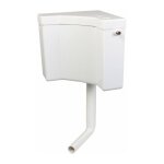 Regiplast - rservoir wc d'angle - srie 400 simple dbit - semi - bas - interrompable