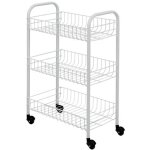 Resserre demontable 3 paniers siena blanc - metaltex