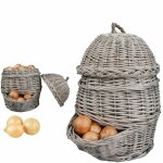 Outils et nature - resserre � oignons en osier