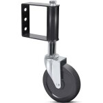 Ressort de support de porte de jardin roue inf�rieure roue universelle d'�lectrophor�se de 4 pouces