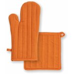 Lefebvre textile - ensemble gant et manique unis - mandarine