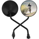 R�troviseurs de guidon de moto ? compatibles avec scooters, cyclomoteurs, vtt, v�los et plus encore ? ...