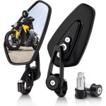 Rtroviseurs de moto, embouts de guidon concaves universels de 7 / 8 pouces pour motos, haute dfinition, ...