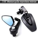 Rtroviseur moto ulisem 7 / 8' 22 mm, rtroviseur moto, embout de guidon, rtroviseur latral moto antireflet, ...