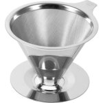 R�utilisable filtre � caf� c�ne forme inox