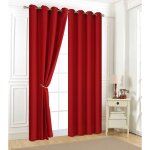 Lot de 2 rideaux occultants 140 x 240 cm bordeaux