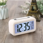 R�veil digital r�veil matin, horloge num�rique r�veil � pile silencieux pour enfants adultes grand �cran ...