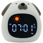R�veil enfant educatif chien avec veilleuse fille garcon - affichage horloge num�rique - apprentissage ...