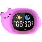 R�veil enfant educatif jour nuit 2 alarme 12 / 24 heure snooze luminosit� de l'ecran r�glable r�veil ...