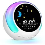 R�veil pour enfants avec veilleuse tactile, sonneries d'alarme � enregistrer soi - m�me, mode double ...