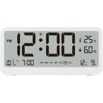 R�veil, horloge num�rique multifonctionnelle 8001 - en, luminosit� led, temp�rature r�glable, affichage ...