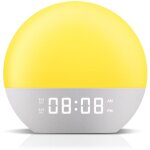 R�veil lumi�re du jour avec effet lever de soleil ? r�veil lumi�re num�rique avec 24 sons apaisants, ...