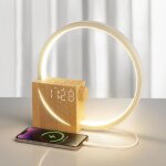 R�veil lumi�re lampe de chevet, touch control, 10w charge usb, 3 niveaux luminosit�, aide au sommeil ...