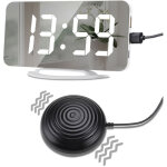 R�veil lumineux en forme de chien mignon - 5 sonneries, affichage temp�rature - veilleuse pour chambre ...