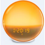 R�veil lumineux simulateur d'aube, eveil lumi�re reveil matin avec snooze / minuteur, machine bruit blanc ...