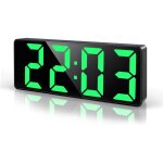 R�veil num�rique 6. 7  led horloge digitale, reveil matin avec temp�rature, date, luminosit� r�glable, ...