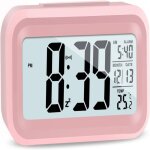 Rveil numrique pour chambre, avec cran lcd, fonction snooze, format 12 / 24 heures, fonctionne sur ...
