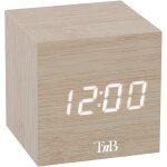 R�veil num�rique cube 3 alarmes programmables, activation tactile ou vocale, affichage heure, date, temp�ratur ...