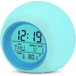 Réveil numérique pour enfant avec veilleuse 7 couleurs, réveil pour garçons et filles, fonction snooze, ... Réveil numérique pour enfant avec veilleuse 7 couleurs, réveil pour garçons et filles, fonction snooze, ...