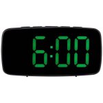 R�veil num�rique intelligent de chevet, horloge bureau usb voyage � led verte avec r�p�tition temp�rature ...