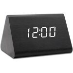 R�veil num�rique led - horloge de table digital avec 3 alarmes - rechargeable usb - luminosit� et volume ...
