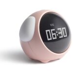 R�veil num�rique mignon pour enfants avec �cran d'affichage � led d'expression faciale de r�veil fonction ...