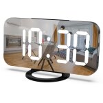 Rveil numrique avec port de chargeur usb rveil de la chambre de maquillage mirror travel alarm bureau ...