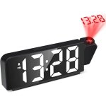 Reveil projecteur plafond, reveil projecteur 180�, r�veil projection avec temp�rature, 4 niveaux de luminosit� ...