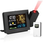 R�veil � projection atomique avec station m�t�o ? projection 180� sur plafond ? capteur sans fil de temp�ratur ...