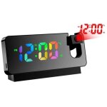 R�veil avec projection, r�veil miroir, avec affichage de la temp�rature et grand �cran led, rotatif � ...