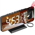 Réveil à projection, réveil numérique à led avec surface miroir, port de chargement usb, répétition, ... Réveil à projection, réveil numérique à led avec surface miroir, port de chargement usb, répétition, ...