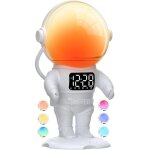 Reveil simulateur d'aube avec haut - parleur bluetooth, 7 sonneries, 21 sons de sommeil, 22 couleurs ...