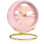 R�veil style r�tro - pas de tic - tac g�nant - fonctionne sur piles - avec lumi�re douce pour la nuit ...