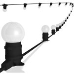 Rêvenergie guirlande guinguette led exterieure 10m ? 20 ampoules b22 ip65 Rêvenergie guirlande guinguette led exterieure 10m ? 20 ampoules b22 ip65