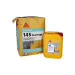 Sika - rev�tement d'imperm�abilisation pour travaux de cuvelage top 145 cuvelage kit gris - sac de 25 ...