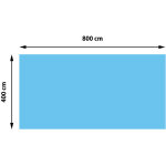Revêtement pour piscine / pool, bâche thermique / solaire, bleu, épaisseur: 200 µm, rectangulaire, 8x4 ... Revêtement pour piscine / pool, bâche thermique / solaire, bleu, épaisseur: 200 µm, rectangulaire, 8x4 ...