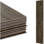 Rev�tement de sol pvc autocollant relaxdays, 2, 5 m� / 18 pi�ces, effet bois, salle de bain, cuisine, ...