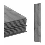 Rev�tement de sol pvc autocollant relaxdays, effet bois, pour salle de bain et cuisine, dalles 91 x 15 ...