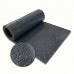 Rev�tement sol pvc quadra, gris fonc�, 110 x 50 cm