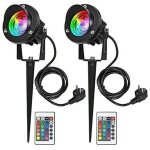 Rgb spot led extrieur 10w avec piquet clairage extrieur led  piquer lampe jardin tanche ip65 lot ...
