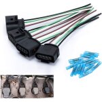 Rhg bobine d'allumage connecteur, c�ble de remplacement pour vw audi avec bornes thermor�tractables