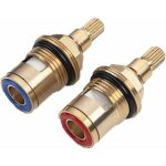Rhg cartouche c�ramique de rechange pour robinet, t�te � disques chaud et froid, laiton pour cuisine ...
