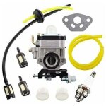 Rhg kit de carburateur pour d�broussailleuse al - ko alko, mod�les bc410, bc4535, bc4125, avec tuyau ...