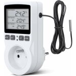 Rhg prise thermostat, prise minuteur digital, prise programmable digitale avec sonde, minuterie num�rique ...