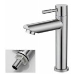 Rhg robinet salle bain eau froide uniquement robinet lavabo surface chrom� en cuivre durable robinetterie ...