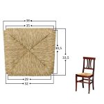 Okaffarefatto - remplacement fond rembourr sige pour chaise en paille modle arte povera
