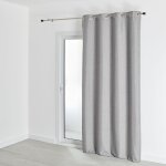 Homemaison - rideau 100% occultant - effet chin� gris clair 140x180 cm