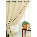 Homemaison - rideau 100% occultant ignifug� m1 non feu ecru 140x180 cm